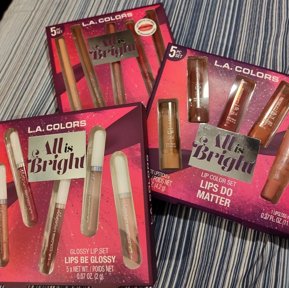 NEW!! L.A. Colors Lip Bundle (3 Sets) - Picture 2 of 6